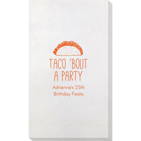 Taco Bout A Party Bamboo Luxe Guest Towels